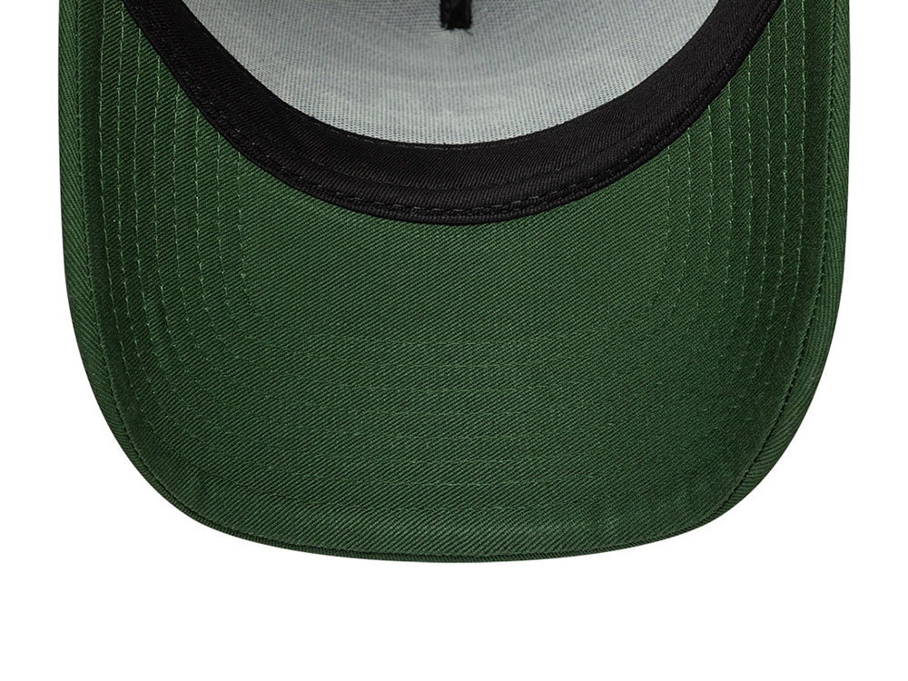 New Era Oval Foam Patch Dark Green Edition 9Forty A Frame Trucker Snapback Gorra