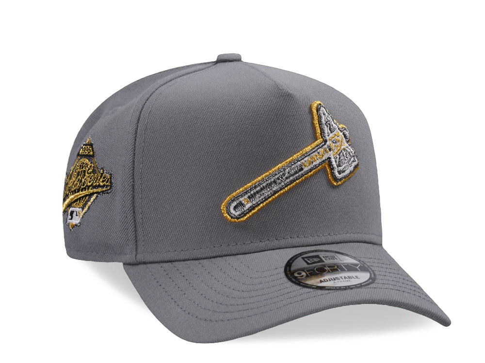New Era Atlanta Braves World Series 1995 Gray Edition 9Forty A Frame Snapback Gorra