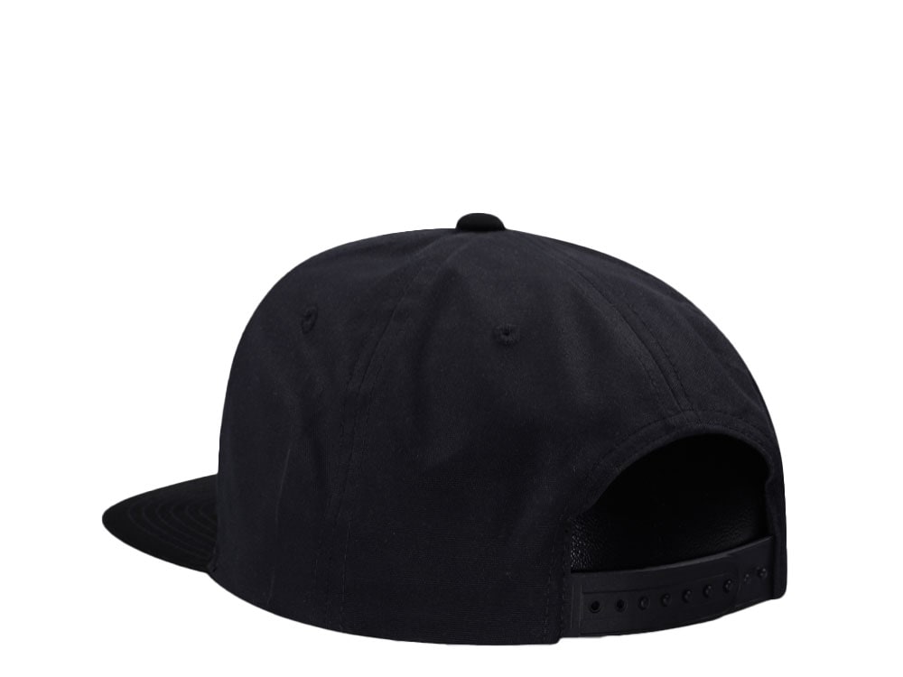 Brixton Supply Logo Black on Black Snapback Gorra