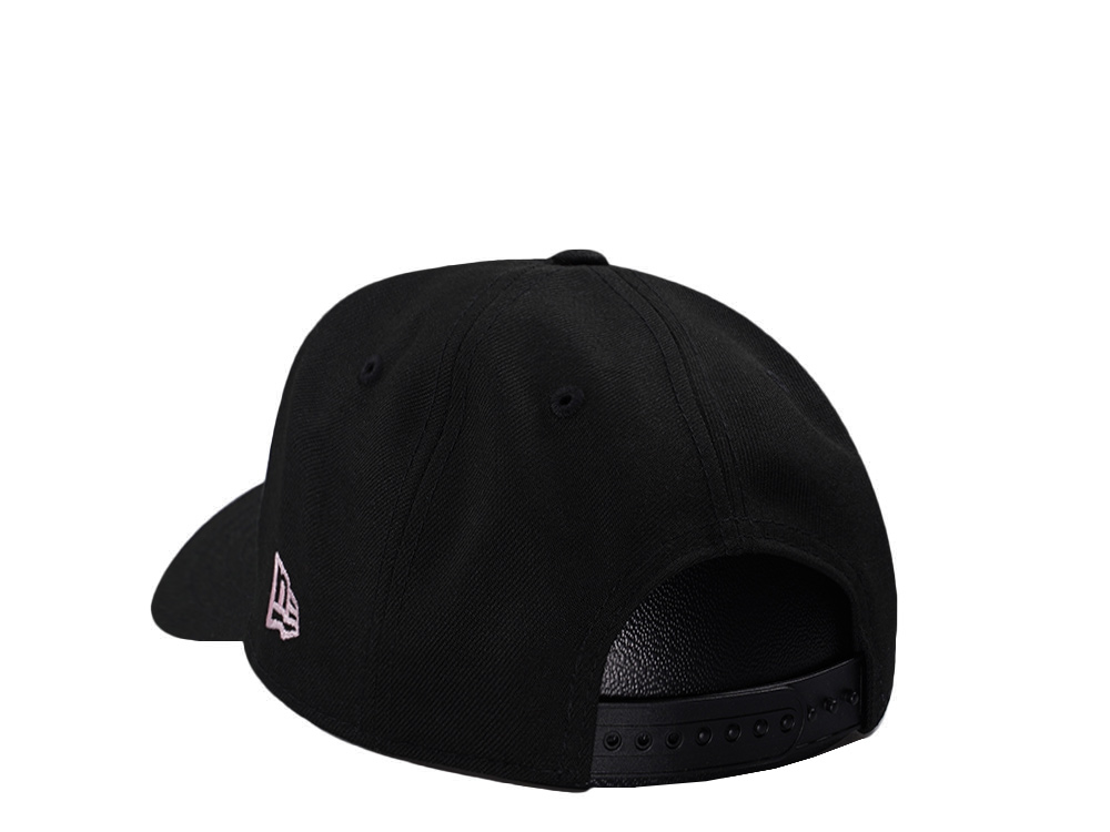 New Era Los Angeles Dodgers Tokyo Series 2025 Sakura Black Prime Edition 9Forty A Frame Snapback Gorra