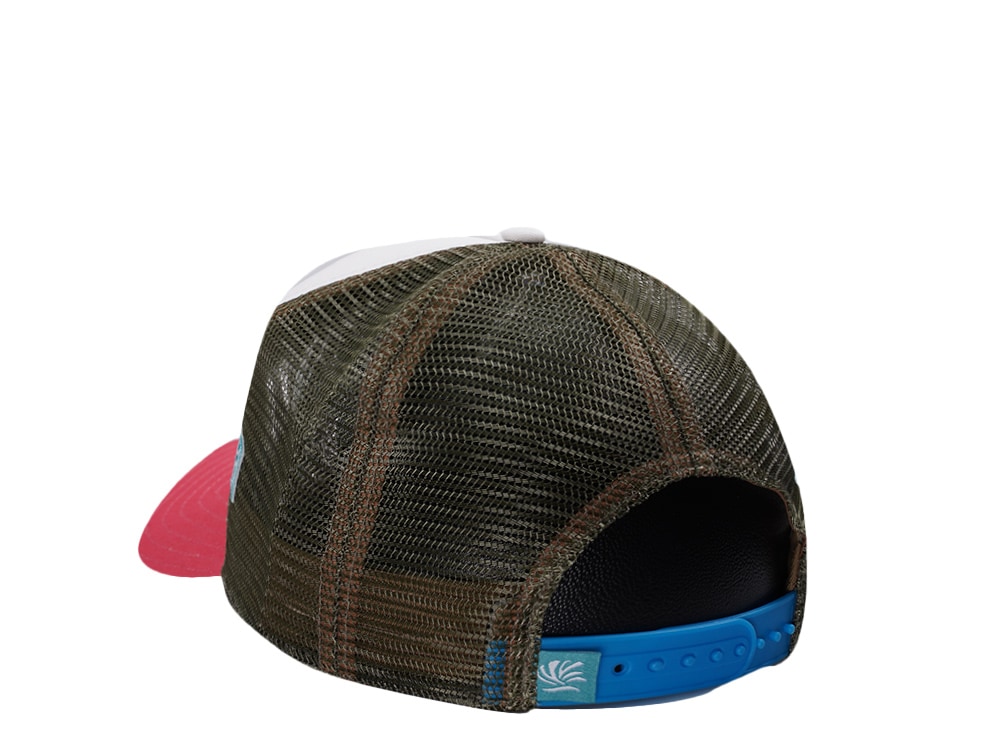 Djinns HFT Summertime White Coastal Edition Trucker Snapback Gorra