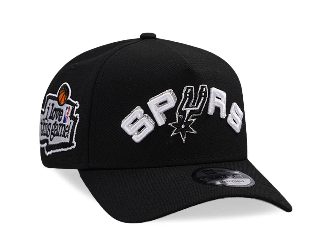 New Era San Antonio Spurs Love this Game Black Prime Edition 9Forty A Frame Snapback Gorra