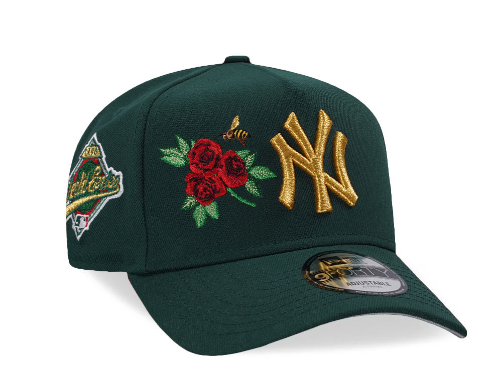 New Era New York Yankees World Series 1996 Dark Green Rose Edition 9Forty A Frame Snapback Gorra