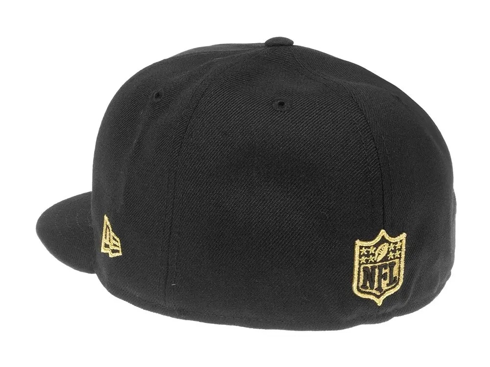 New Era New England Patriots All About Black and Gold 59Fifty Fitted Gorra