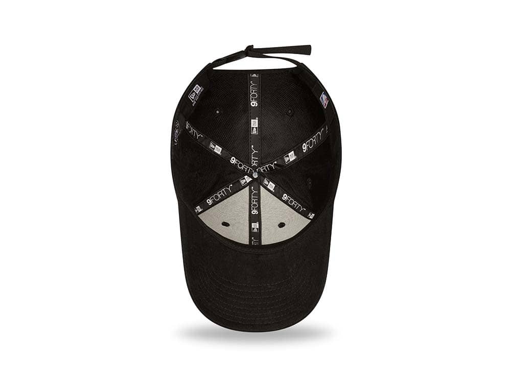 New Era Brooklyn Nets Washed Pack Black Adjustable 9Forty Strapback Gorra