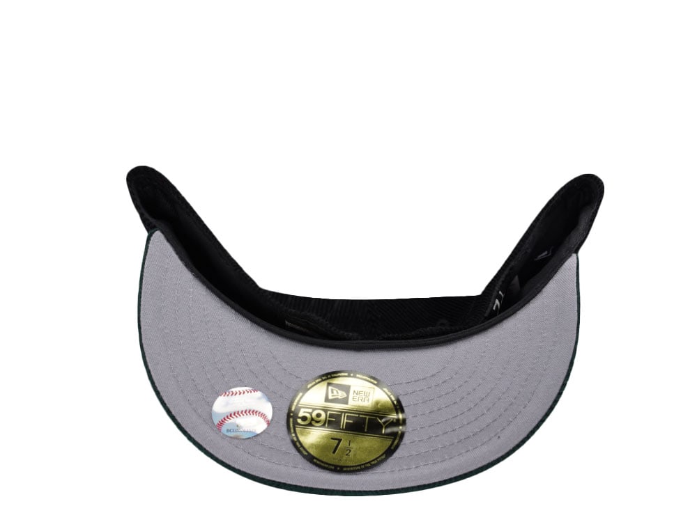 New Era Oakland Athletics World Series 1989 Corduroy Black Two Tone Edition 59Fifty Fitted Gorra