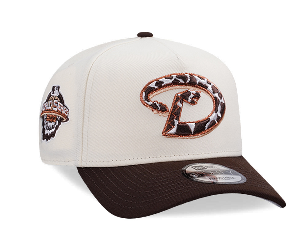 New Era Arizona Diamondbacks World Series 2001 Chrome Two Tone Edition 9Forty A Frame Snapback Gorra