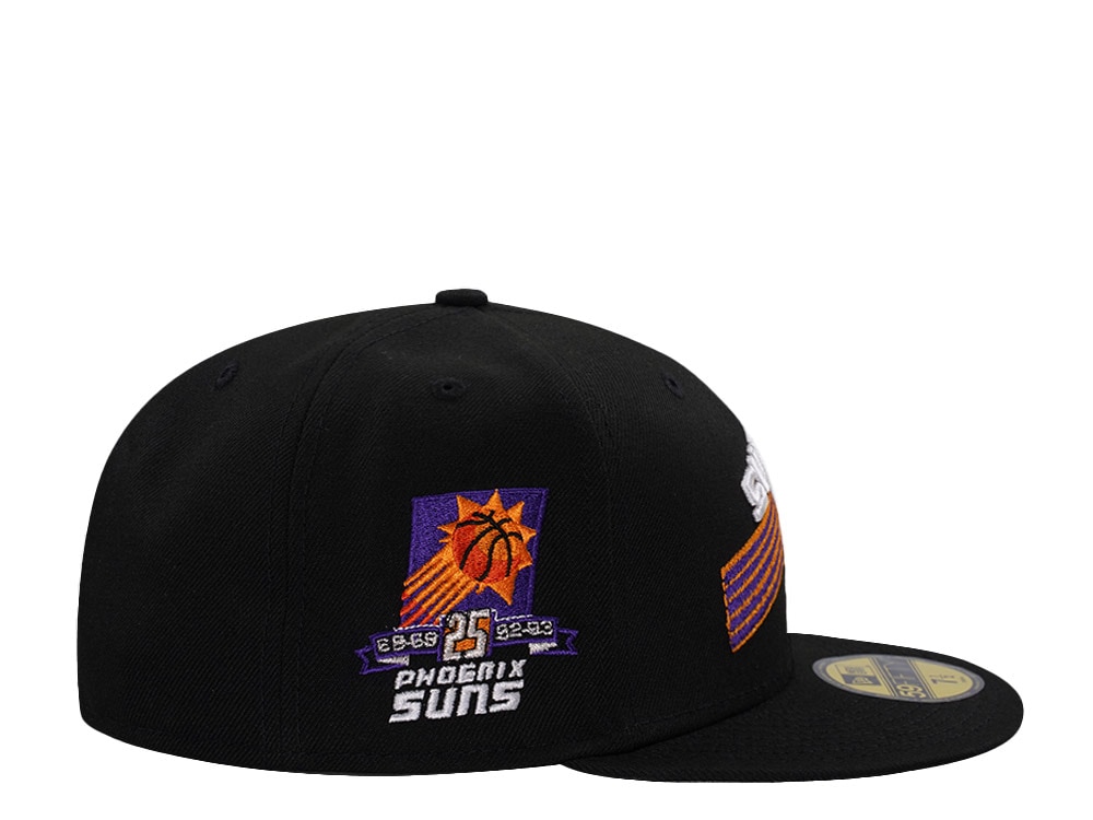 New Era Phoenix Suns 25th Anniversary Black Prime Edition 59Fifty Fitted Gorra