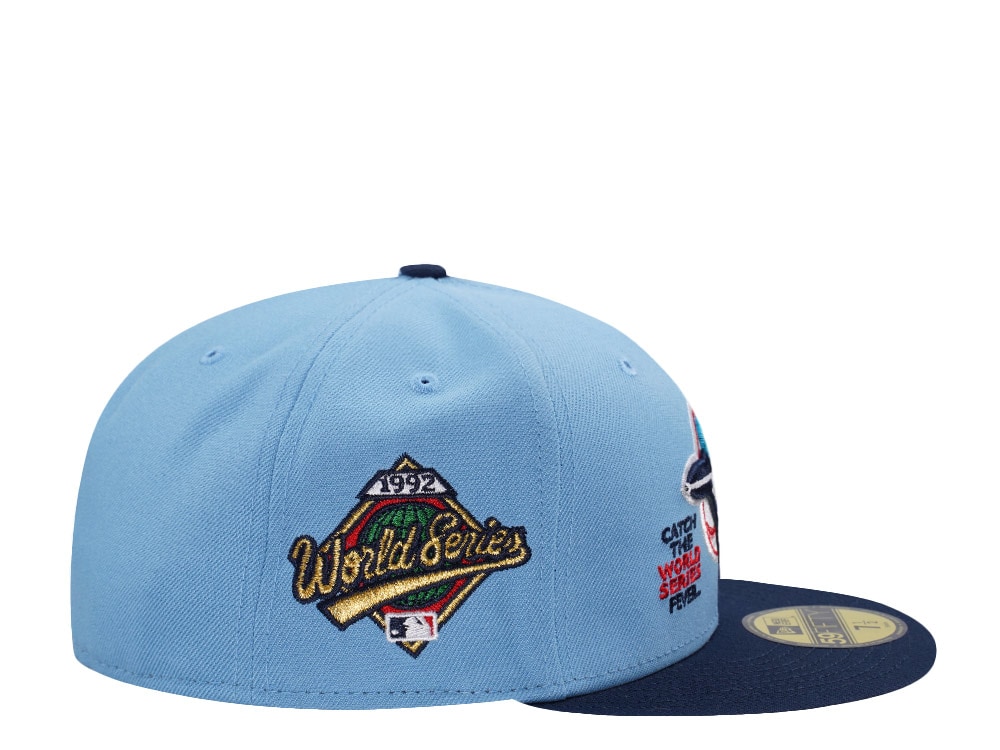 New Era Toronto Blue Jays World Series 1992 Sky Blue Two Tone Edition 59Fifty Fitted Gorra