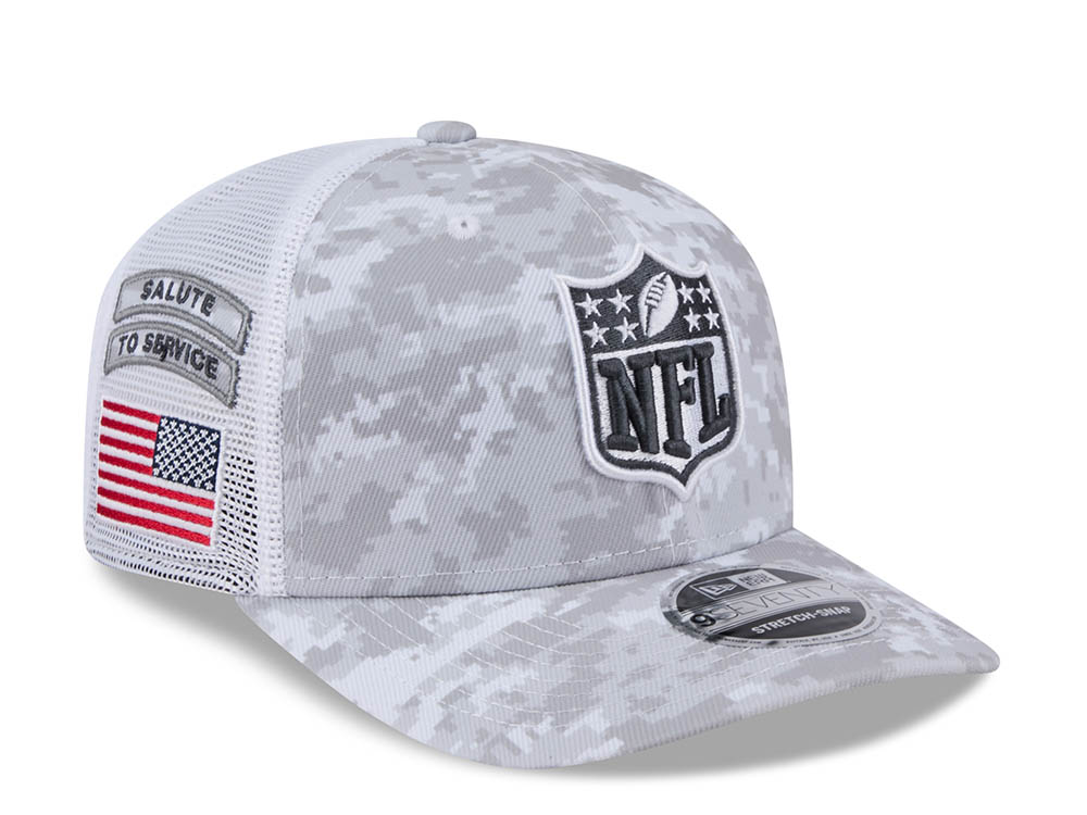 New Era NFL Logo Digi Camo Salute to Service 2024 Trucker 9Seventy Snapback Gorra