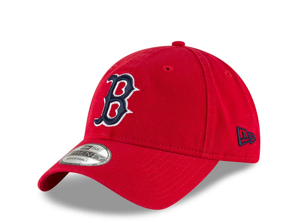 New Era Boston Red Sox Scarlet Red Core Classic 9Twenty Strapback Gorra