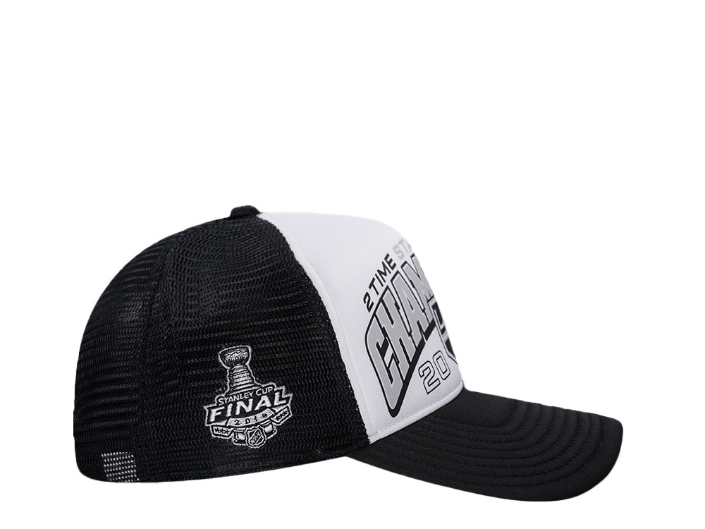47Brand Los Angeles Kings Vintage 2014 Stanley Cup Black Foam Champ Offside Trucker Snapback Gorra