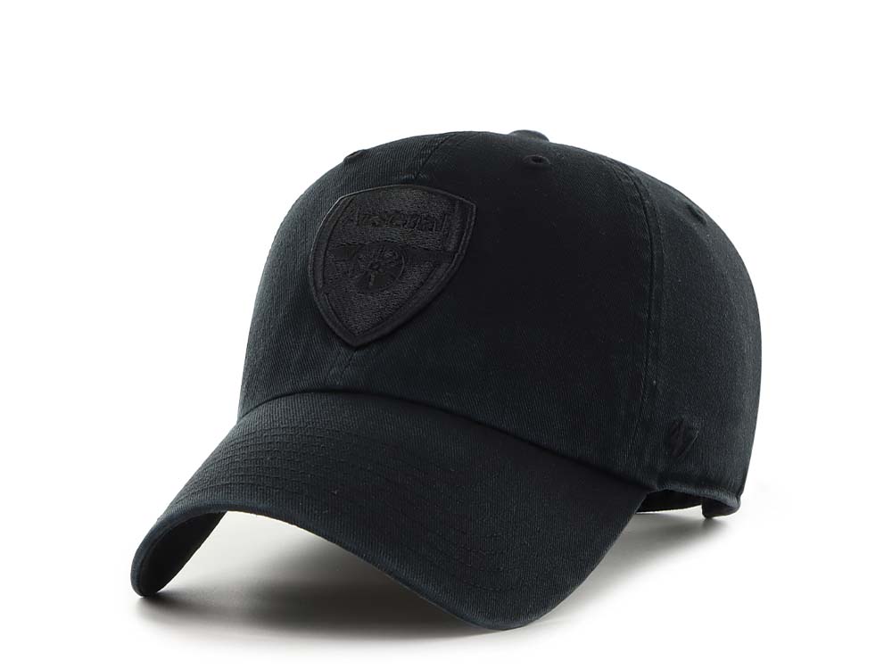 47Brand Arsenal FC Black Clean Up Strapback Gorra