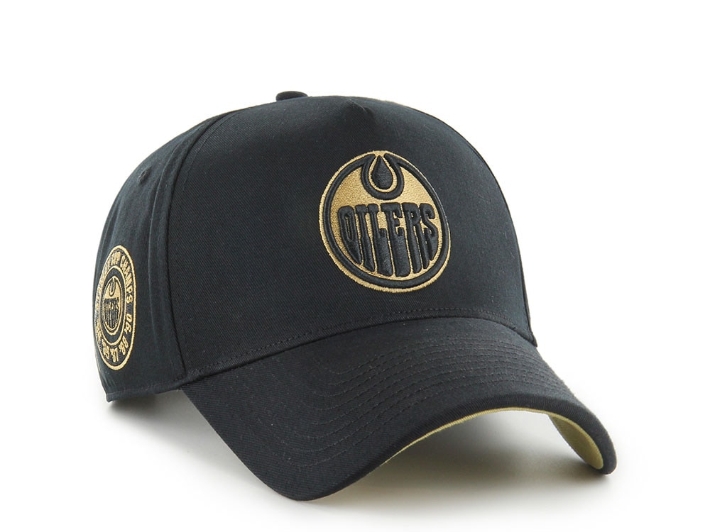 47Brand Edmonton Oilers Vintage Stanley Black Sure Shot Edition MVP Snapback Gorra