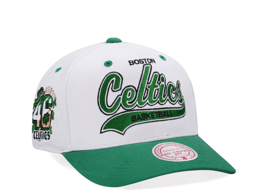 Mitchell & Ness Boston Celtics 46th Anniversary Pro Crown Fit Snapback Gorra