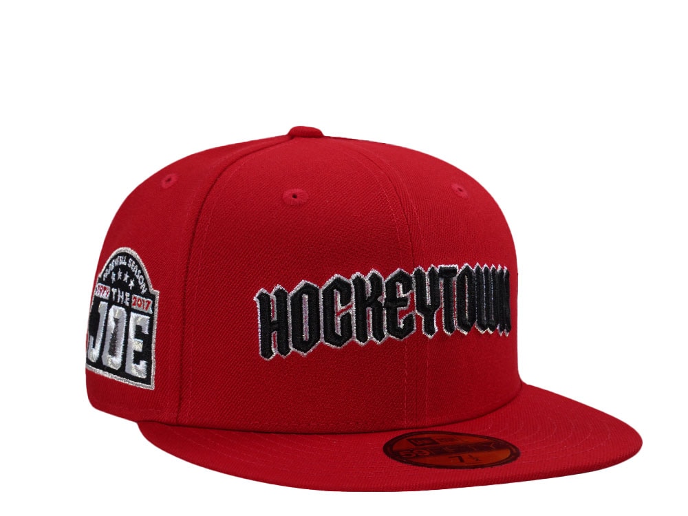 New Era Detroit Red Wings 100th Anniversary Scarlet Farewell Edition 59Fifty Fitted Gorra