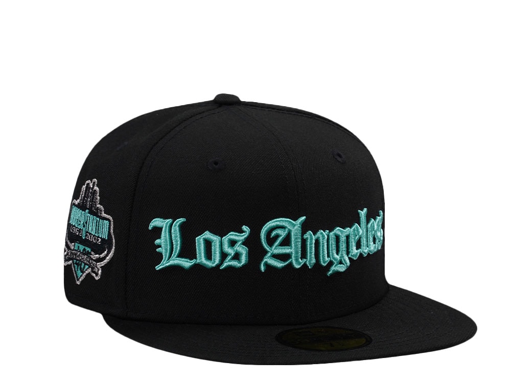 New Era Los Angeles Dodgers 40th Anniversary Mint Black Prime Edition 59Fifty Fitted Gorra