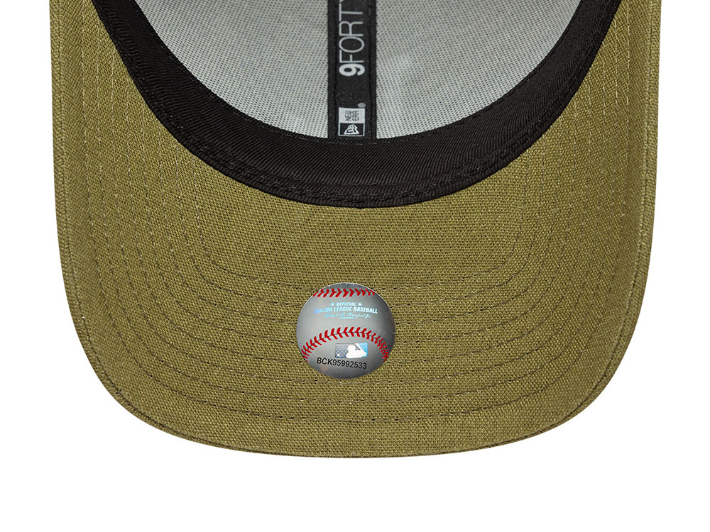 New Era Los Angeles Dodgers Linen Olive Edition 9Forty M Crown Snapback Gorra