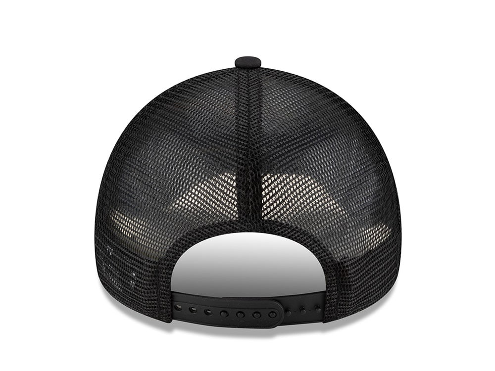 New Era AS Roma Black 9Forty A Frame Trucker Snapback Gorra
