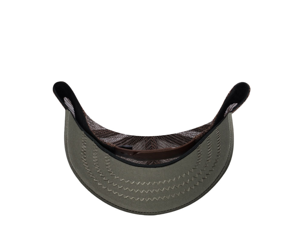 Amplified Bob Marley Green Brown Trucker Snapback Gorra