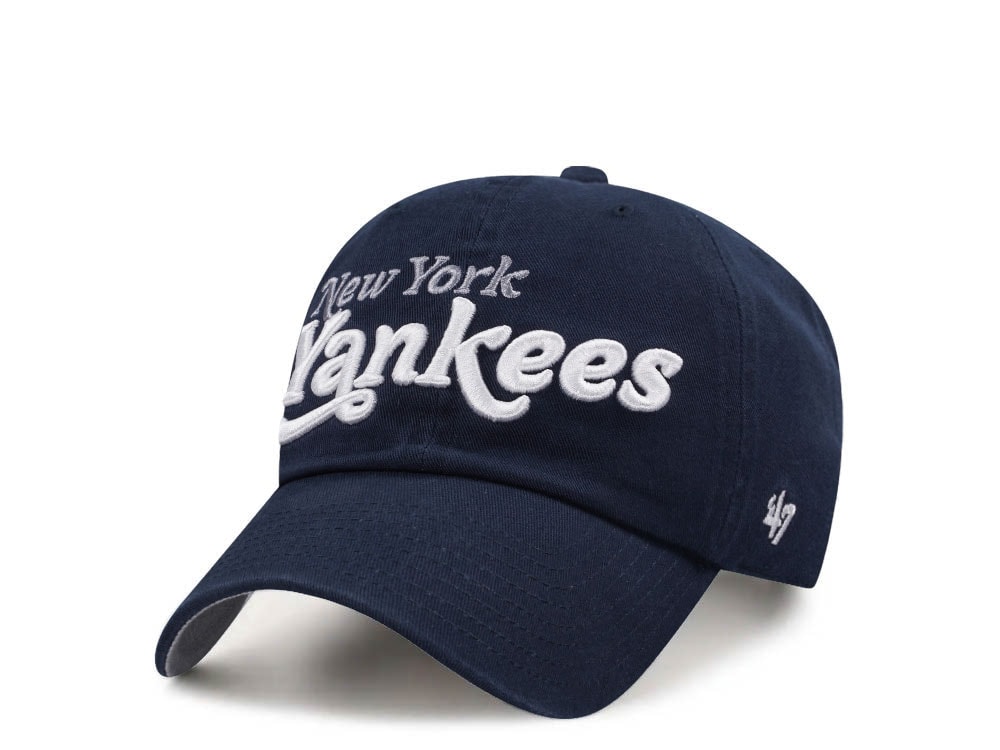 47Brand New York Yankees Navy Clean Up Edition Strapback Gorra
