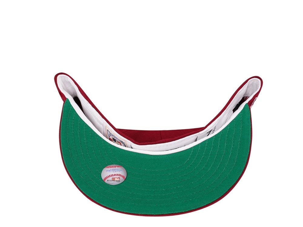 New Era Oakland Athletics World Series 1989 Smooth Red Throwback Edition 59Fifty Fitted Gorra