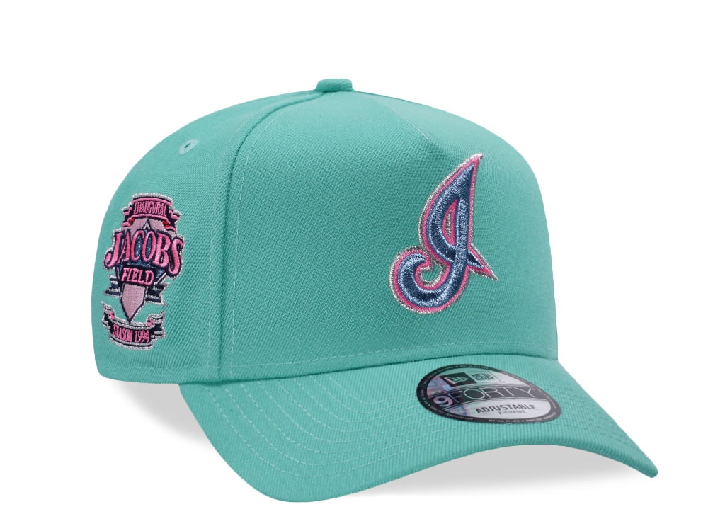New Era Cleveland Indians Inaugural Season 1994 Candy Mint Prime Edition 9Forty A Frame Snapback Gorra