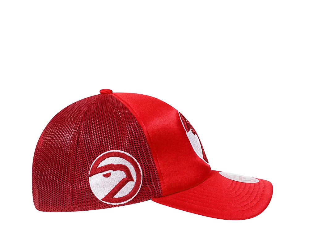 Mitchell & Ness Atlanta Hawks Satin Throwback Trucker Snapback Gorra