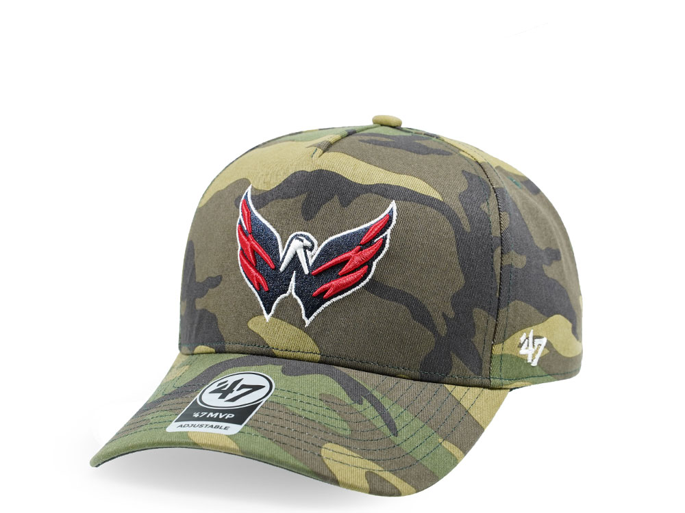 47Brand Washington Capitals Camo Grove Classic DT Snapback Gorra