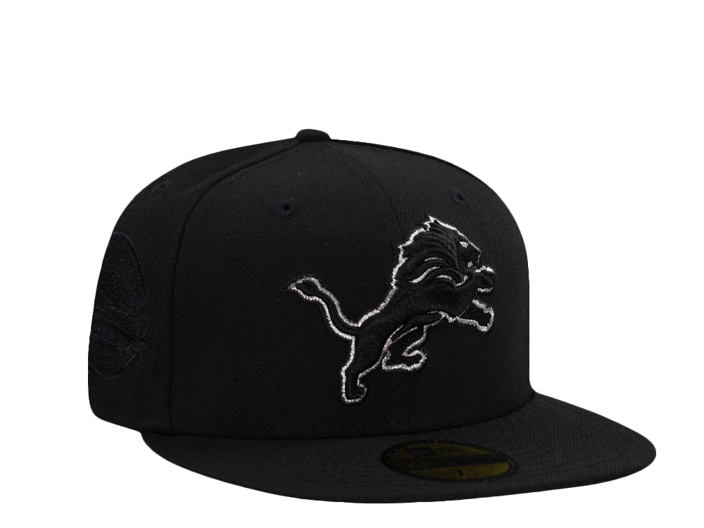 New Era Detroit Lions Inaugural Season 2002 Black Prime Edition 59Fifty Fitted Gorra