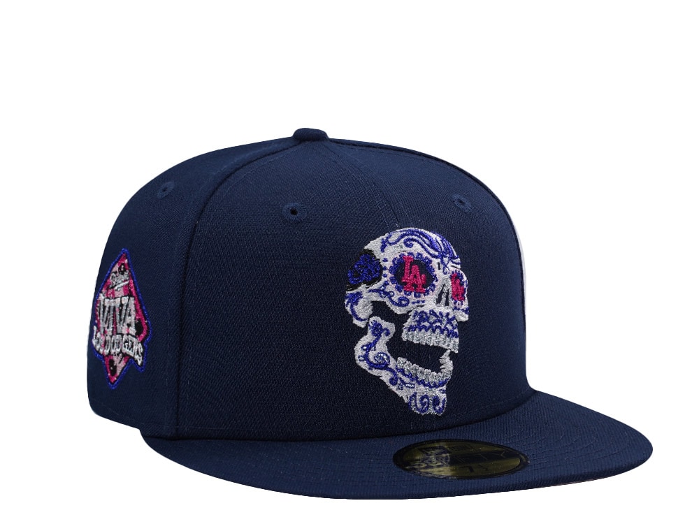 New Era Los Angeles Dodgers Viva Skull Navy Prime Edition 59Fifty Fitted Gorra