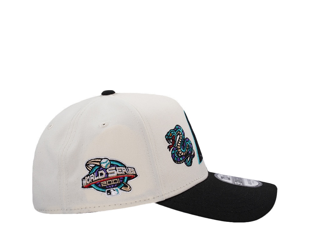 New Era Arizona Diamondbacks World Series 2001 Chrome Two Tone Edition 9Forty A Frame Snapback Gorra
