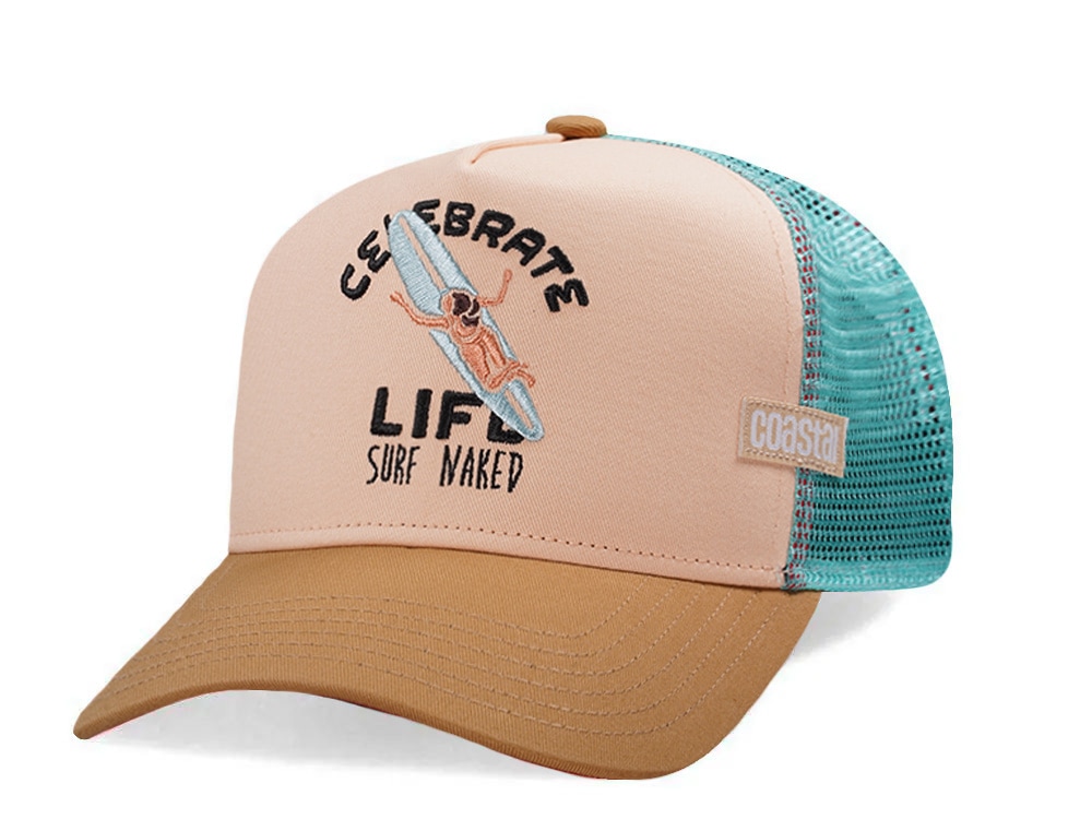 Djinns HFT Celebrate Life Surf Naked Sand Coastal Edition Trucker Snapback Gorra