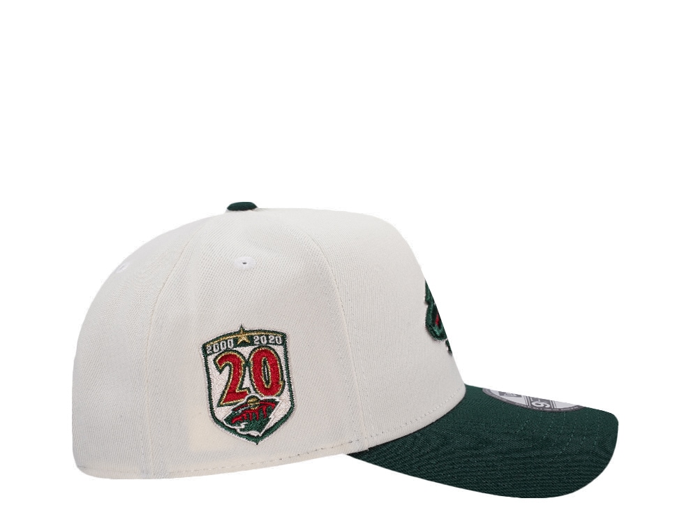 New Era Minnesota Wild 20th Anniversary Chrome Two Tone Edition 9Forty A Frame Snapback Gorra
