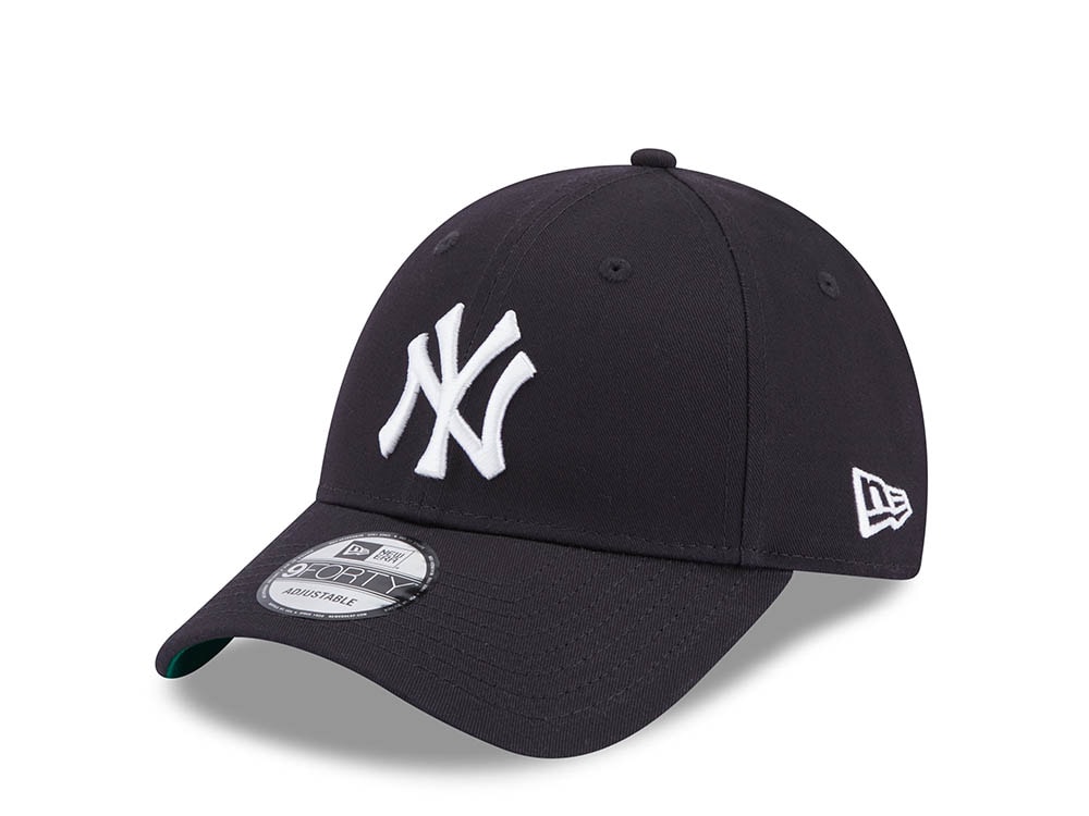 New Era New York Yankees Navy Throwback 9Forty Strapback Gorra