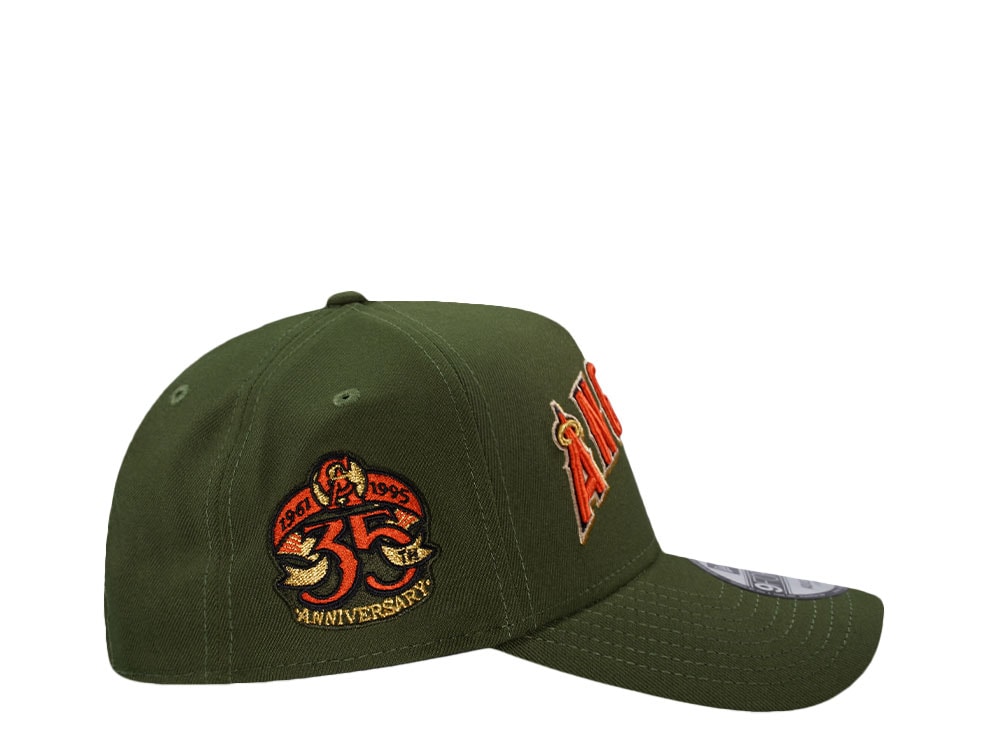 New Era Anaheim Angels 35th Anniversary Rifle Green Classic Edition 9Forty A Frame Snapback Gorra