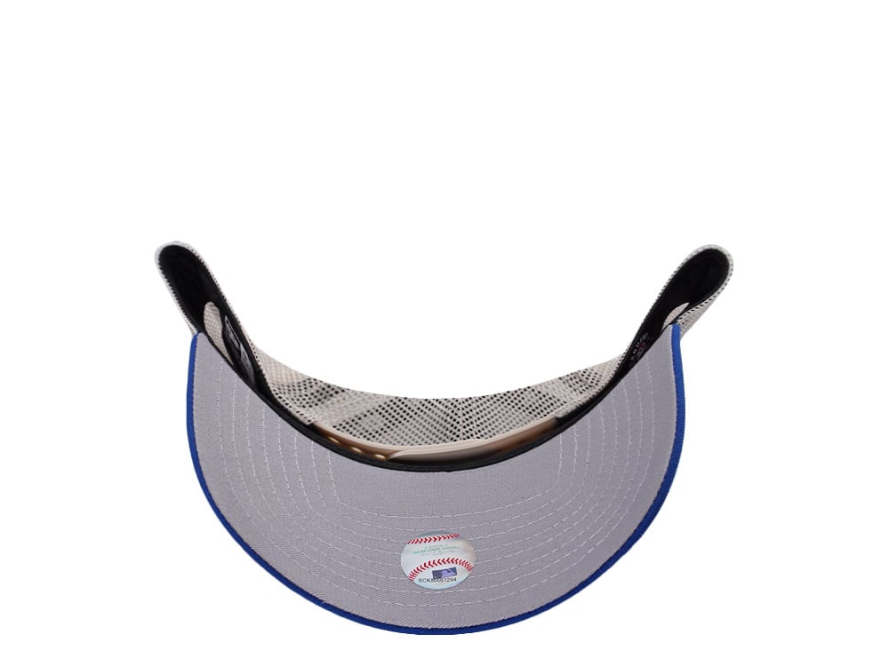 New Era New York Mets Vintage Script Blue Trucker Edition 9Forty A Frame Snapback Gorra