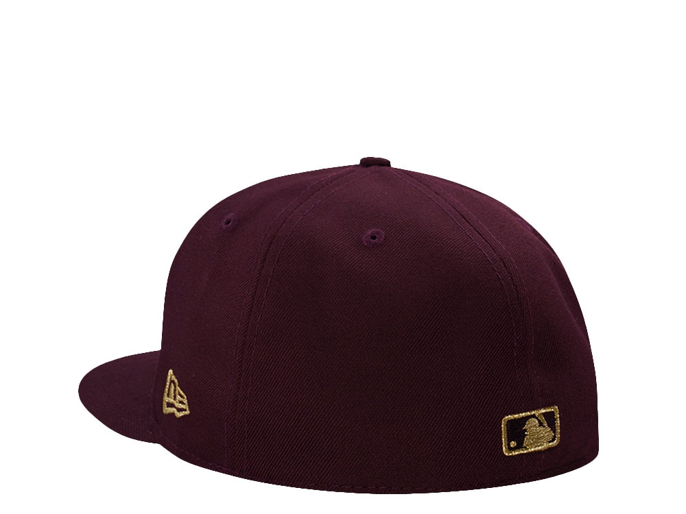 New Era Detroit Tigers 125th Anniverary Maroon Prime Edition 59Fifty Fitted Gorra