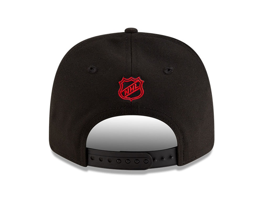 New Era Chicago Blackhawks Black NHL Team 9Seventy Stretch Snapback Gorra