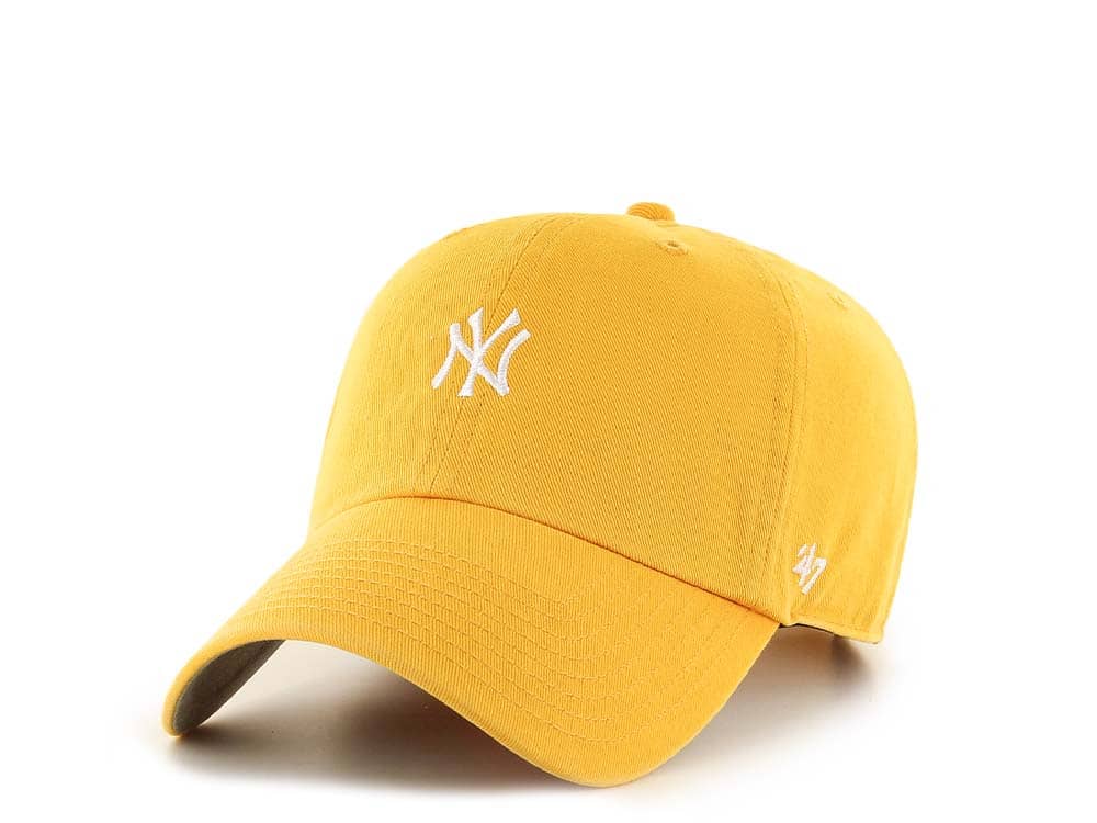 47Brand New York Yankees Yellow Base Runner Clean up Strapback Gorra