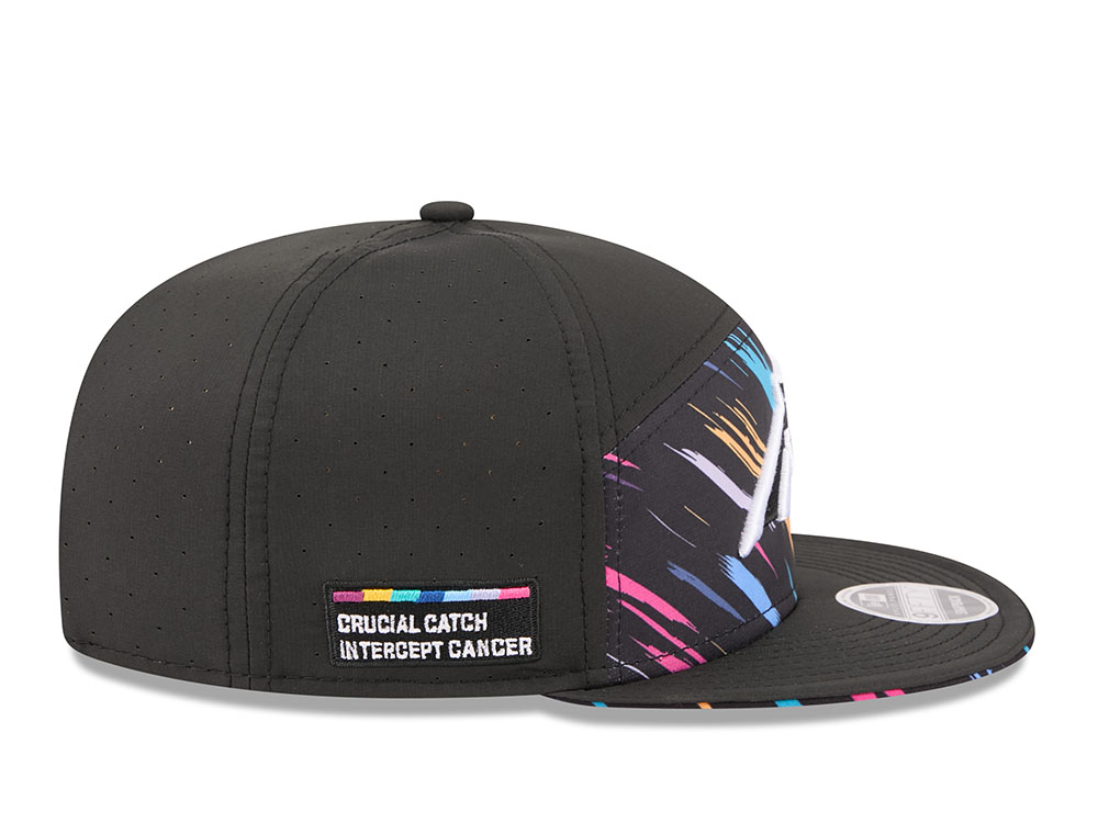 New Era Carolina Panthers Crucial Catch 2026 Black Edition 9Fifty Split Panel Snapback Gorra