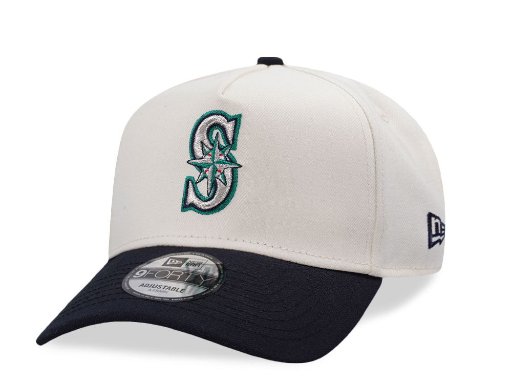 New Era Seattle Mariners Chrome Two Tone Edition 9Forty A Frame Snapback Gorra