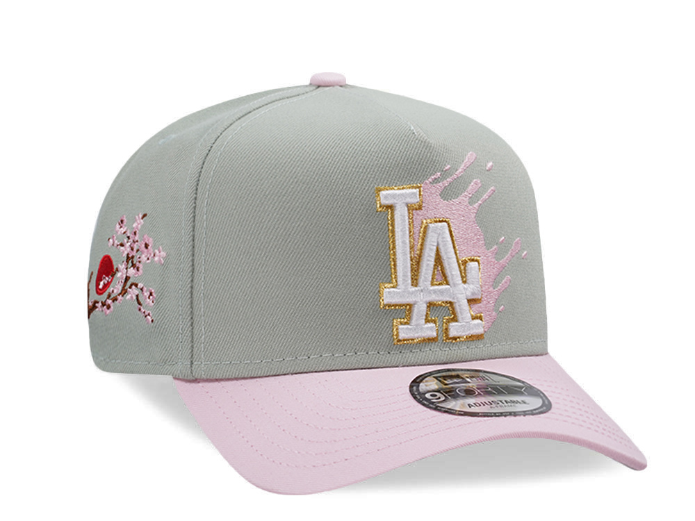 New Era Los Angeles Dodgers Evergreen Pink Two Tone Edition 9Forty A Frame Snapback Gorra