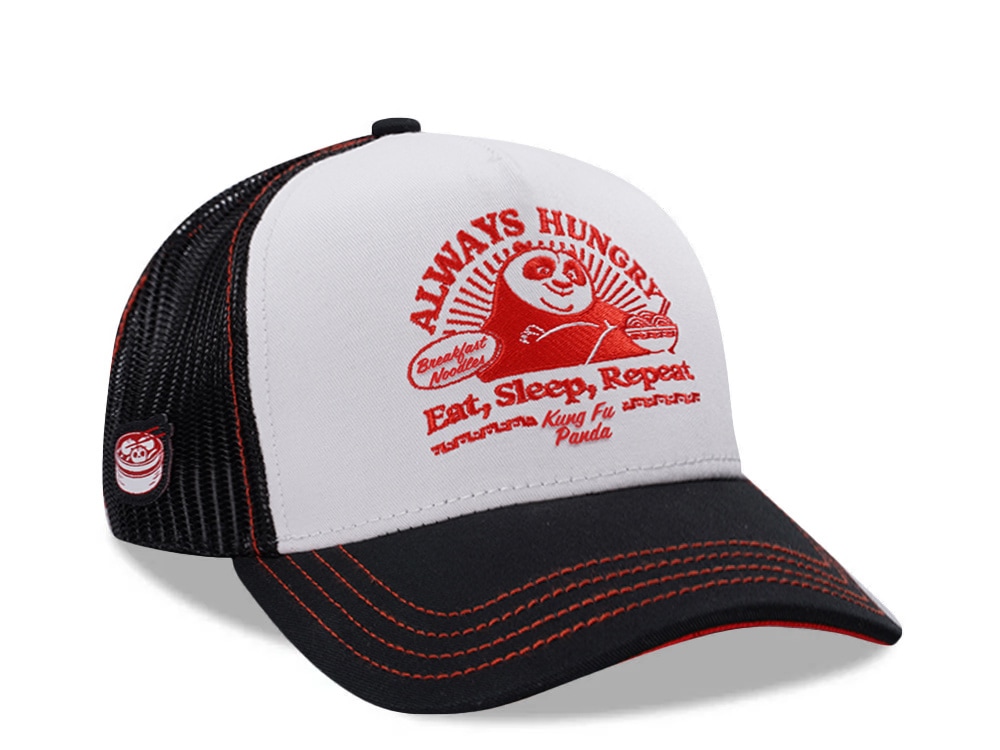 Capslab Kung Fu Panda Always Hungry White Trucker Snapback Gorra