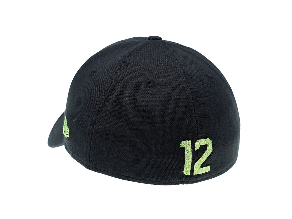 New Era Seattle Seahawks Curved Black Editon 39Thirty Stretch Gorra