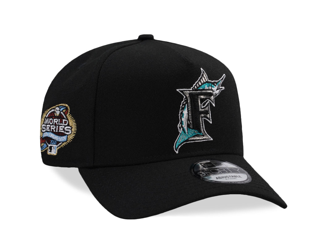 New Era Florida Marlins World Series 2003 Black Prime Edition 9Forty A Frame Snapback Gorra