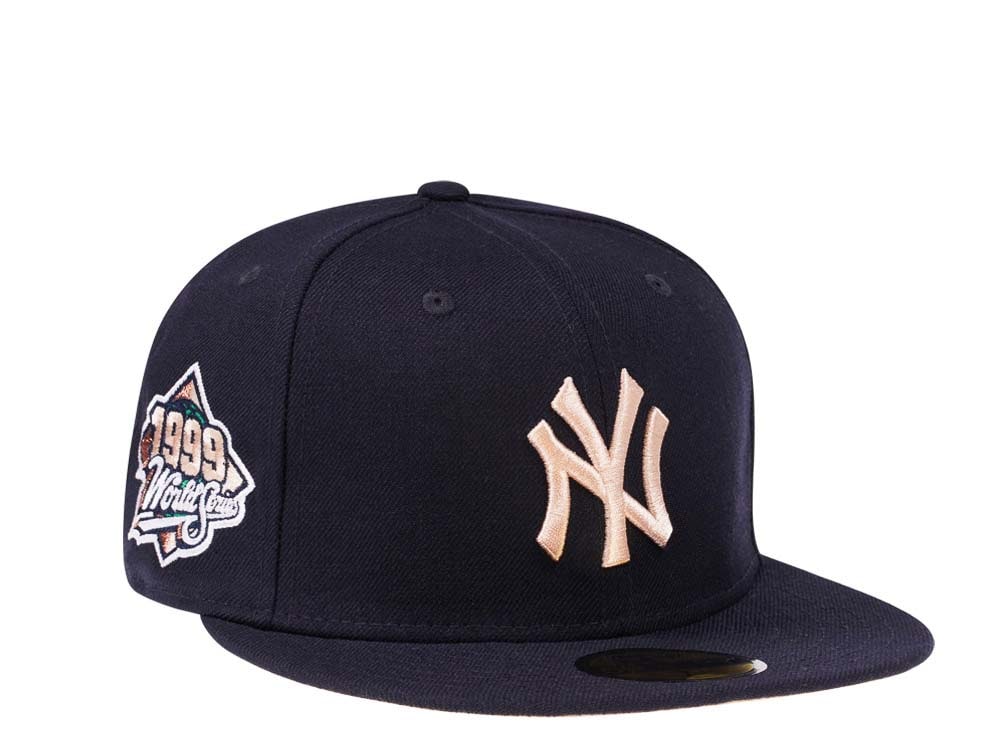 New Era New York Yankees World Series 1999 Navy Peach Prime Edition 59Fifty Fitted Gorra