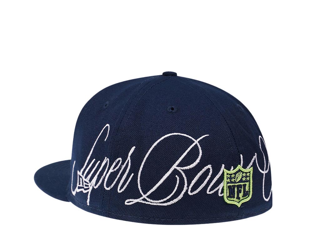 New Era Seattle Seahawks Historicchamps Navy 59Fifty Fitted Gorra