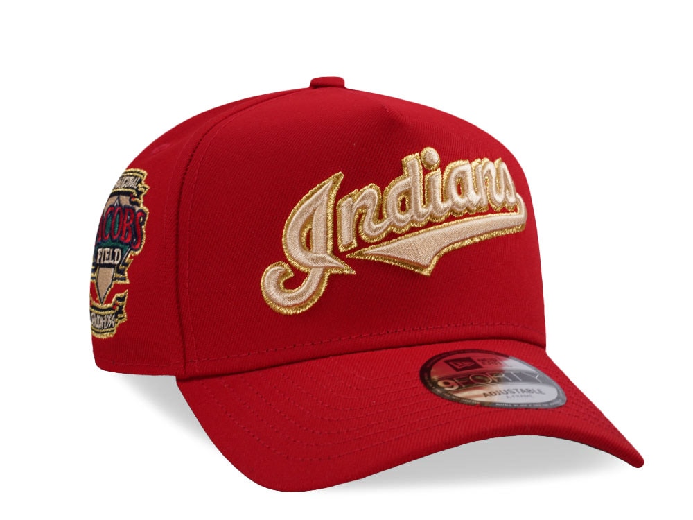 New Era Cleveland Indians Jacobs Field Red Prime Edition 9Forty A Frame Snapback Gorra