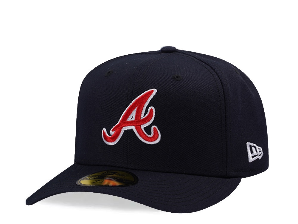 New Era Atlanta Braves Navy Prime Edition 59Fifty Pre Curved Fitted Gorra